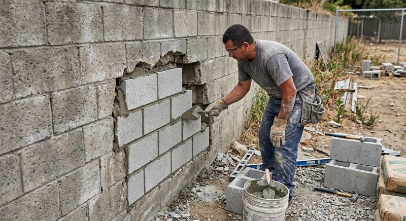 Block Wall Repair in Higley, AZ