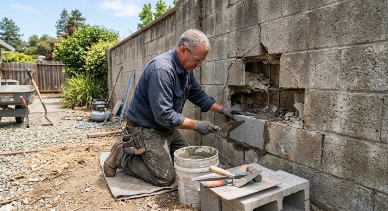 Block Wall Repair in Higley, AZ