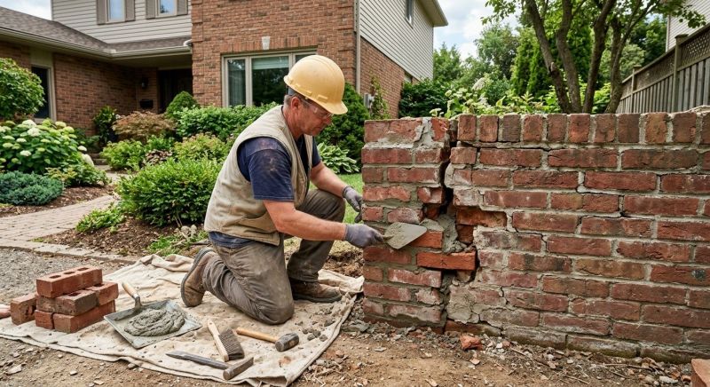 Brick Fence Repair in Scottsdale, AZ