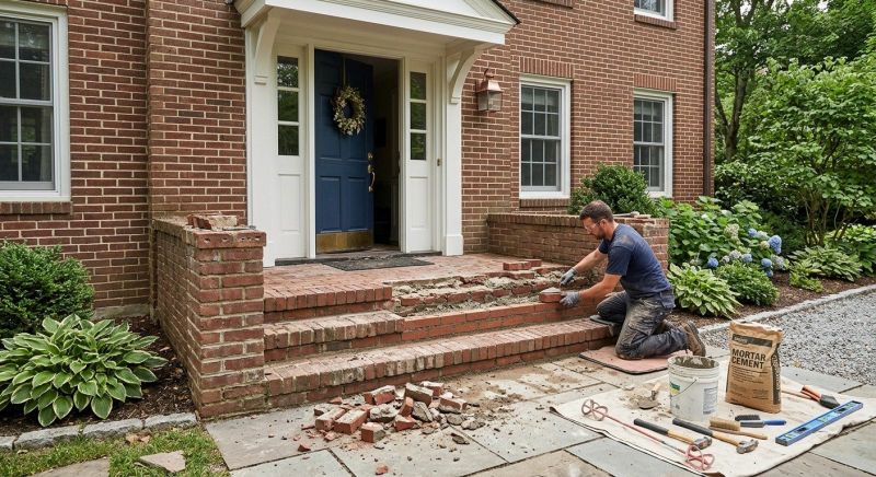 Brick Stoop Repair in Scottsdale, AZ