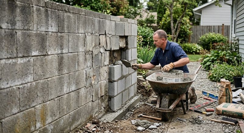 Cinder Block Repair in Scottsdale, AZ