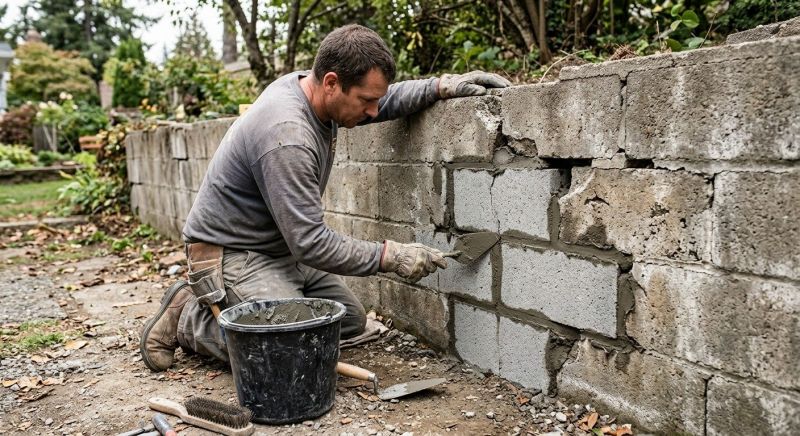Concrete Block Repair in Tempe, AZ