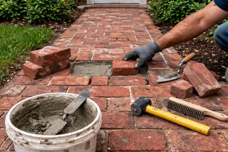 Entryway Brick Repair in Scottsdale, AZ