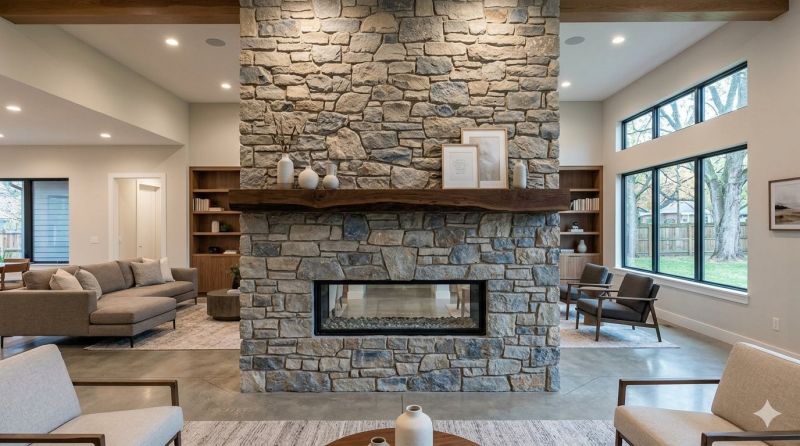 Stone Chimney Installation in Mesa, AZ