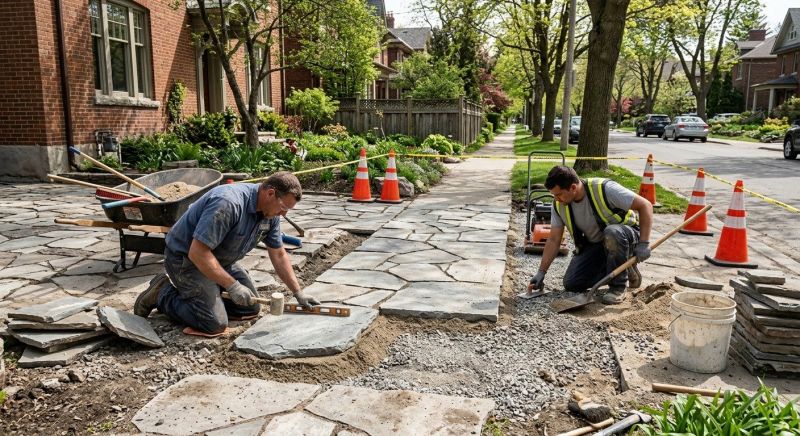 Stone Driveway Repair in Scottsdale, AZ